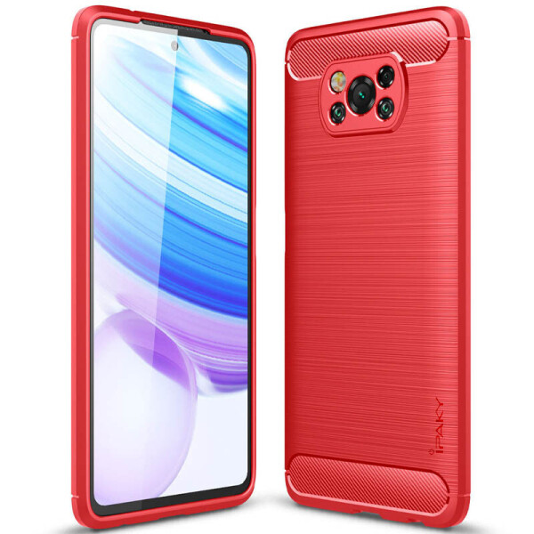 

TPU чехол iPaky Slim Series для Xiaomi Poco X3 NFC Красный (152036)