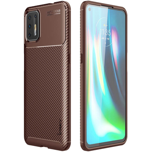 

TPU чехол iPaky Kaisy Series для Motorola Moto G9 Plus Коричневый (152005)