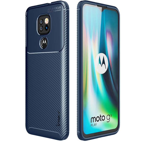 

TPU чехол iPaky Kaisy Series для Motorola Moto G9 Play Синий (151981)
