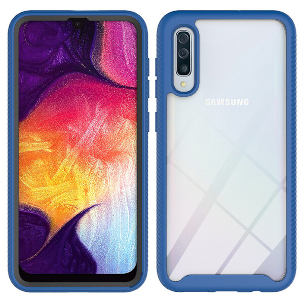 

Ударопрочный чехол Full-body Bumper Case для Samsung Galaxy A50s Синий (108666)