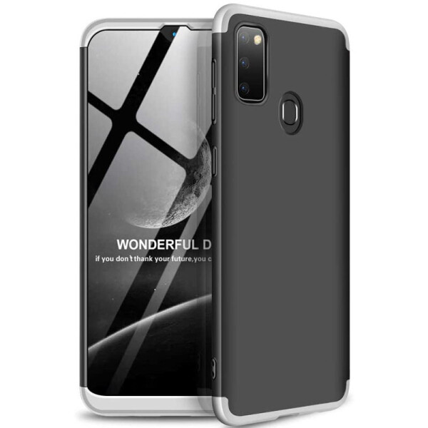 

Пластиковая накладка GKK LikGus 360 градусов (opp) для Samsung Galaxy M30s / M21 Черный / Серебряный (143439)