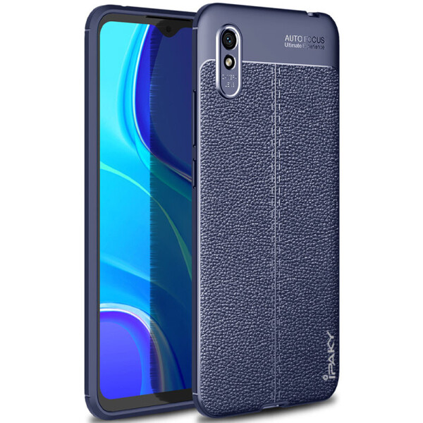 

TPU чехол iPaky Litchi Series для Xiaomi Redmi 9A Синий (145055)