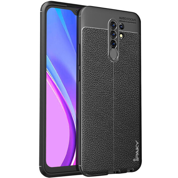

TPU чехол iPaky Litchi Series для Xiaomi Redmi 9 Черный (145051)