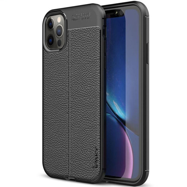 

TPU чехол iPaky Litchi Series для Apple iPhone 12 Pro Max (6.7") Черный (145030)