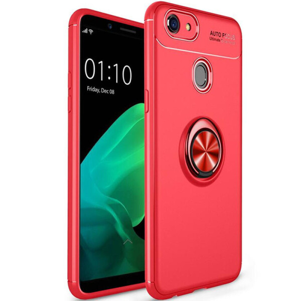 

TPU чехол Deen ColorRing под магнитный держатель (opp) для Oppo A73 Красный / Красный (153840)