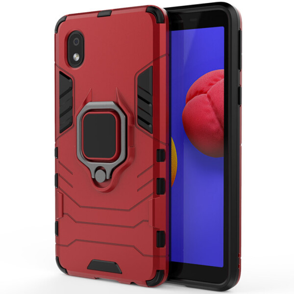

Ударопрочный чехол Transformer Ring for Magnet для Samsung Galaxy M01 Core / A01 Core Красный / Dante Red (146469)