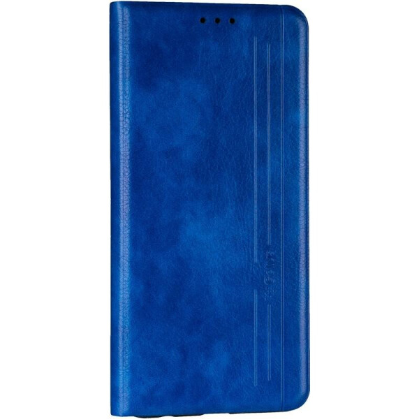 

Кожаный чехол книжка Leather Gelius New для Huawei Y5P Blue