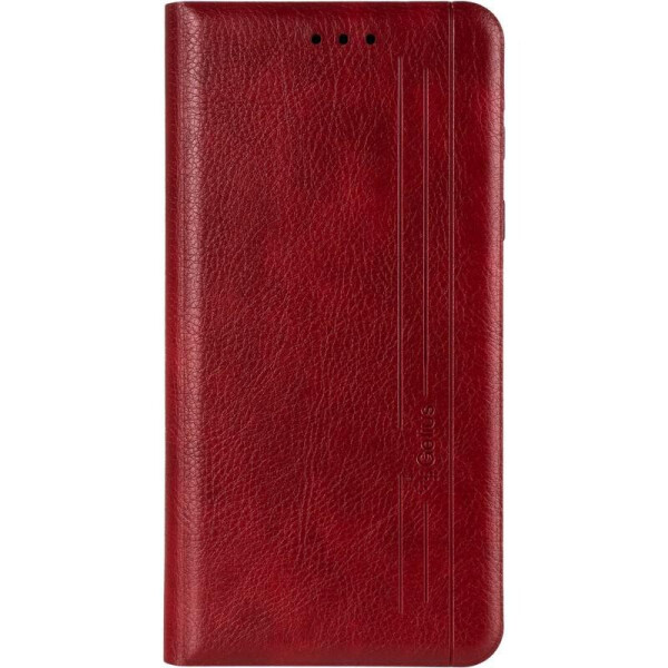 

Кожаный чехол книжка Leather Gelius New для Mi 10t Red
