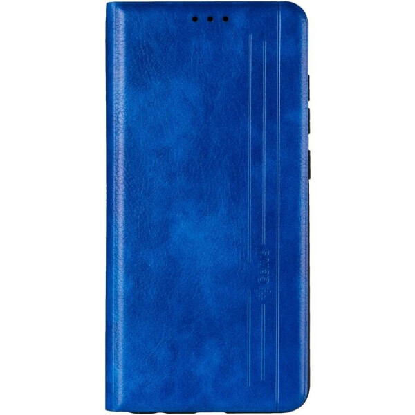 

Кожаный чехол книжка Leather Gelius New для Xiaomi Redmi Note 9 Blue