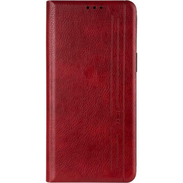 

Кожаный чехол книжка Leather Gelius New для iPhone 12 Pro Max Red