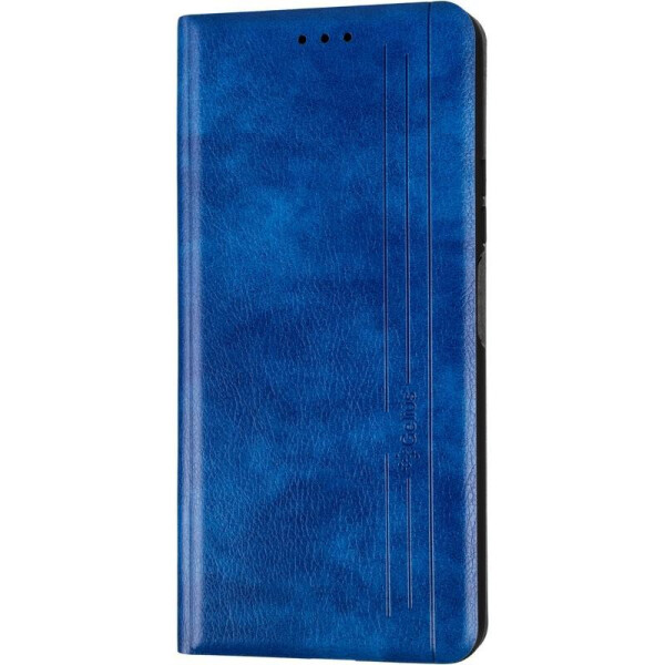 

Кожаный чехол книжка Leather Gelius New для Huawei P Smart (2021) Blue