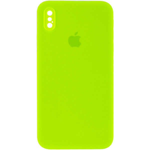

Чехол Silicone Case Square Full Camera Protective (AA) для Apple iPhone XS (5.8") Салатовый / Neon green (153053)