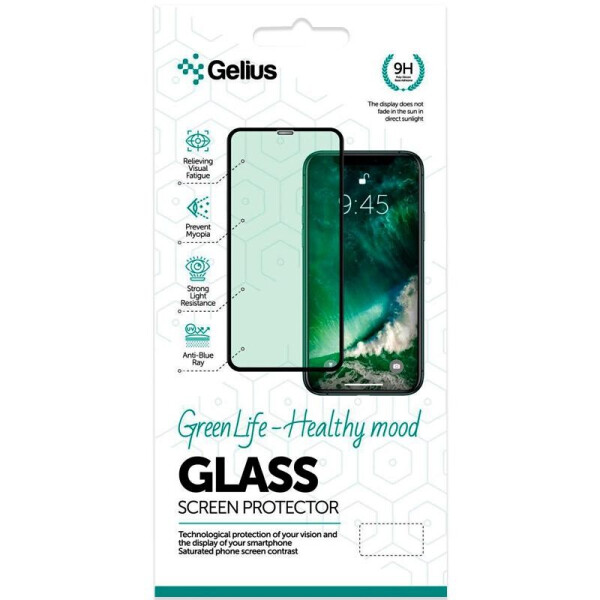 

Защитное стекло Gelius Green Life for Xiaomi Redmi Note 9 Black