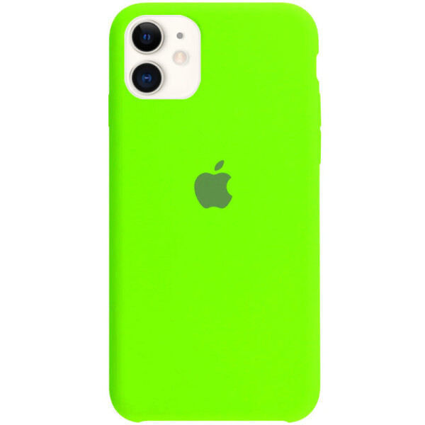 

Чехол Silicone Case (AA) для Apple iPhone 11 (6.1") Салатовый / Neon Green (131169)