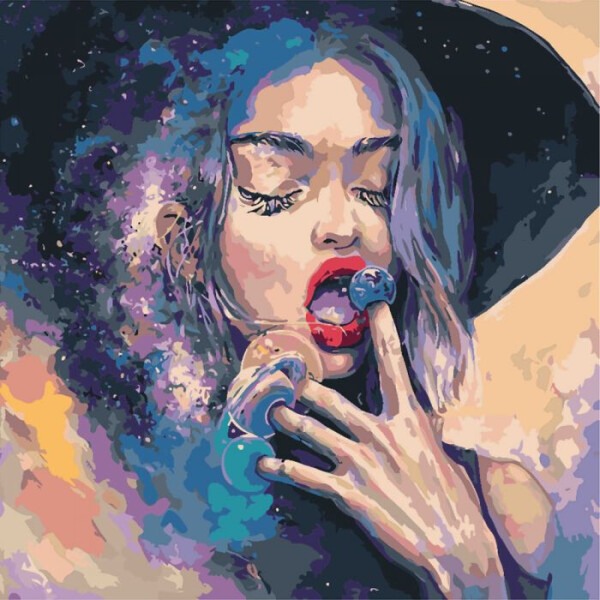 

Картина по номерам. Люди "Владычица вселенной" 40*40см KHO4508