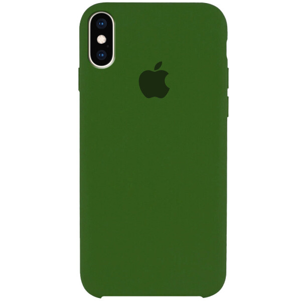 

Чехол Silicone Case (AA) для Apple iPhone XS Max (6.5") Зеленый / Army green (131142)