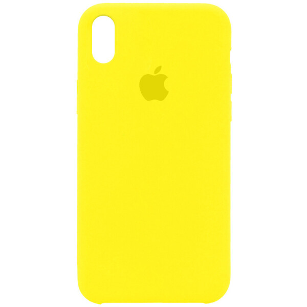 

Чехол Silicone Case (AA) для Apple iPhone X (5.8") / XS (5.8") Желтый / Neon Yellow (145618)