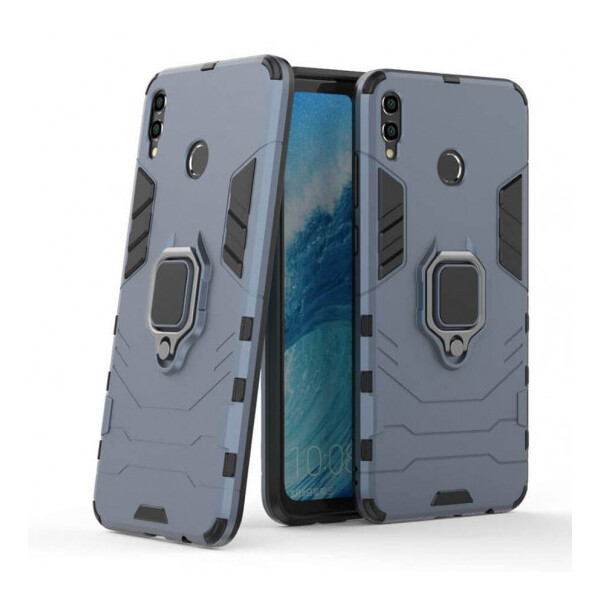 

Ударопрочный чехол Transformer Ring под магнитный держатель для Huawei Honor 8X Max Серый / Metal slate (91260)