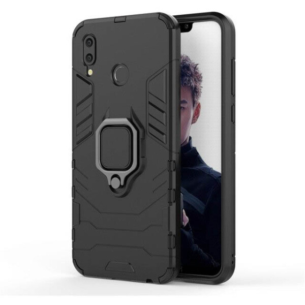 

Ударопрочный чехол Transformer Ring под магнитный держатель для Huawei Honor Play Черный / Soul Black (99833)