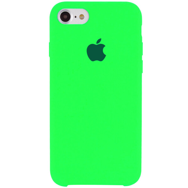 

Чехол Silicone Case (AA) для Apple iPhone SE (2020) Салатовый / Neon Green (131008)
