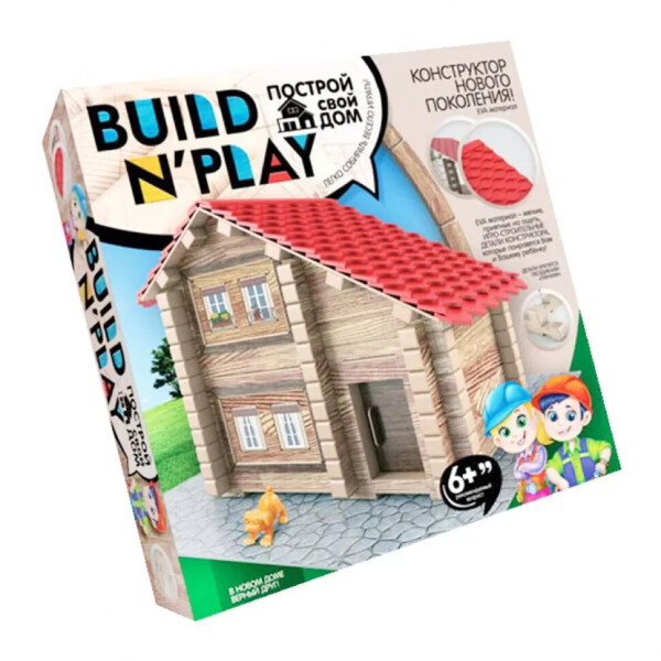 

Деревянный конструктор "BUILDNPLAY" Дом Dankotoys (BNP-01-01) 35931