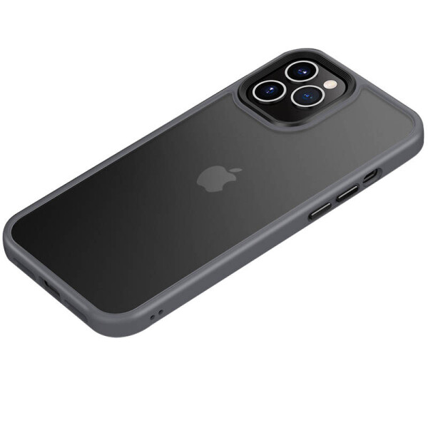 

TPU+PC чехол LikGus Maxshield New для Apple iPhone 12 (6.1'') Серый (152087)