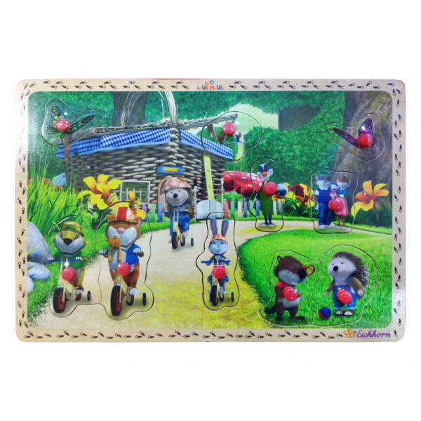 

Деревянная игрушка Рамка-вкладыш MD 2686 (Домашние животные)