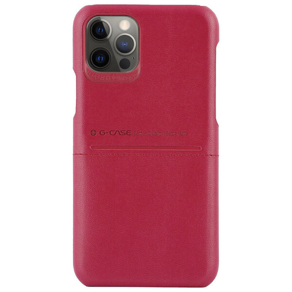 

Кожаная накладка G-Case Cardcool Series для Apple iPhone 12 (6.1'') Красный (157327)