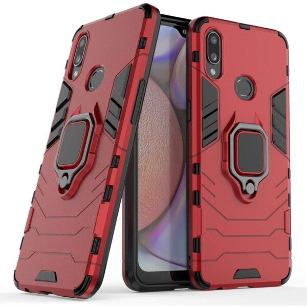 

Ударопрочный чехол Transformer Ring под магнитный держатель для Samsung Galaxy A10s Красный / Dante Red (111902)