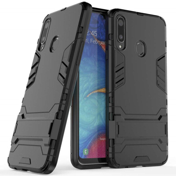 

Ударопрочный чехол Transformer Ring под магнитный держатель для Samsung Galaxy A20s Черный / Soul Black (118648)