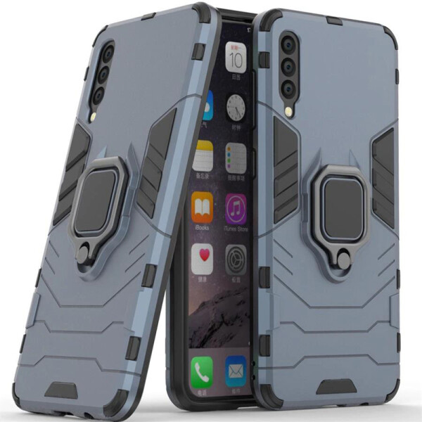 

Ударопрочный чехол Transformer Ring под магнитный держатель для Samsung Galaxy A30s Серый / Metal slate (100744)