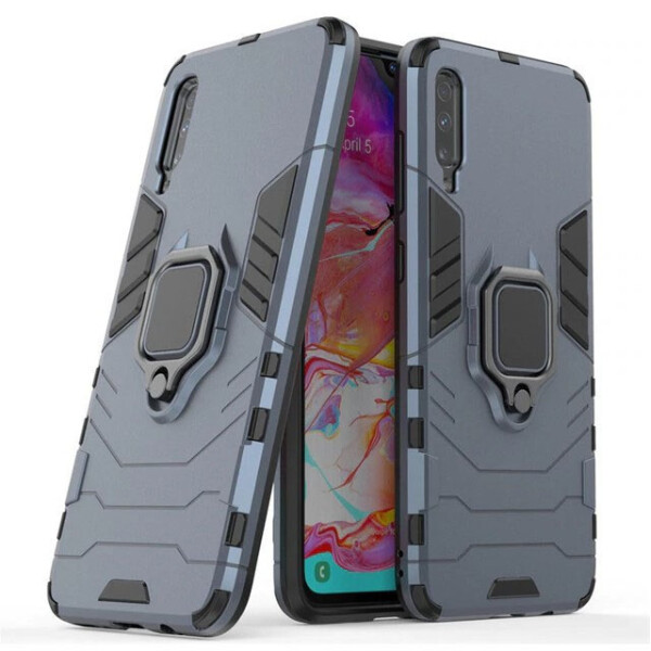 

Ударопрочный чехол Transformer Ring под магнитный держатель для Samsung Galaxy A70 (A705F) Серый / Metal slate (103714)