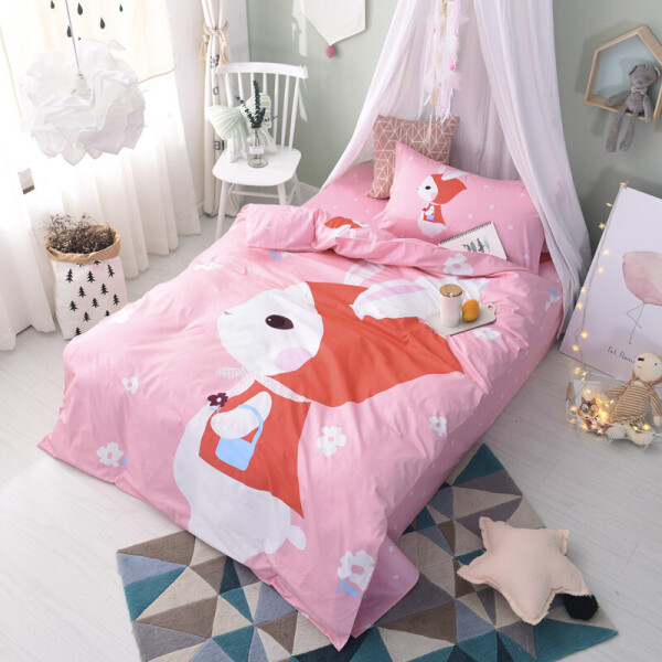 

Комплект постельного белья Красная Шапочка (полуторный) Berni Home Розовый (45070)