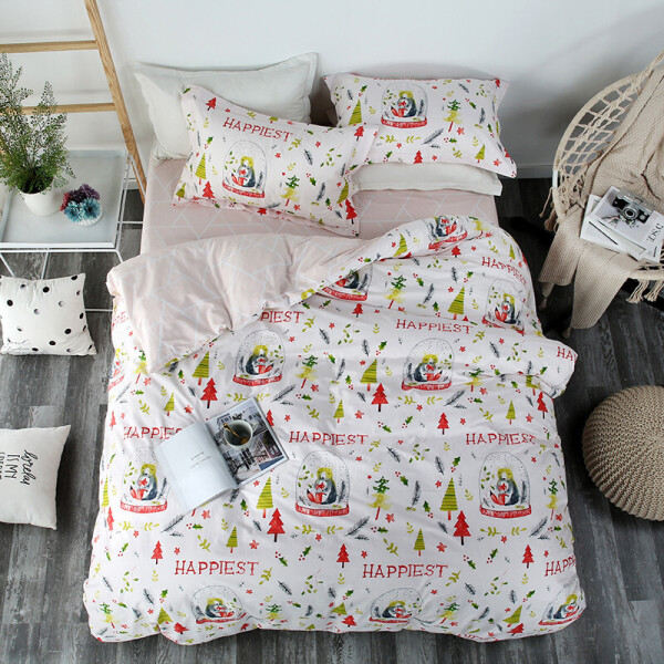 

Комплект постельного белья Самый счастливый (полуторный) Berni Home Белый (47284)