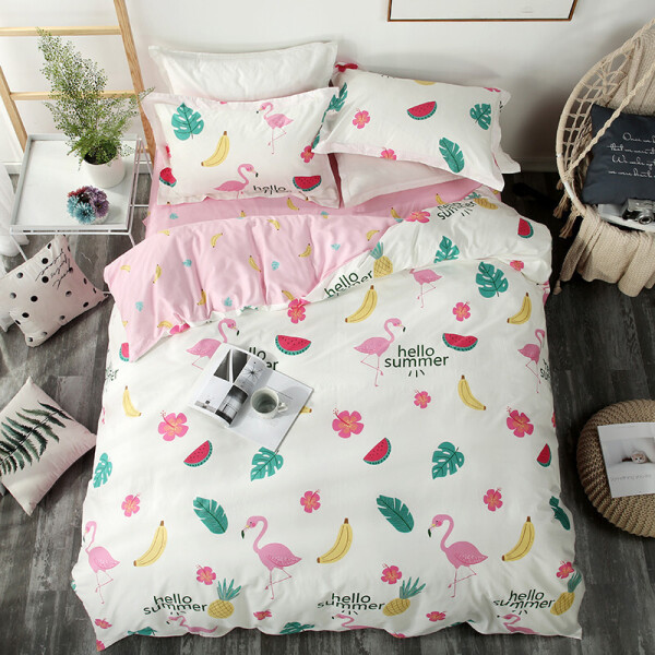 

Комплект постельного белья Привет, лето! (двуспальный-евро) Berni Home Белый (47287)