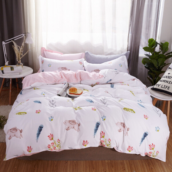 

Комплект постельного белья Зайчонок (полуторный) Berni Home Розовый (47521)