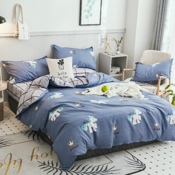 

Комплект постельного белья Пони (евро) Berni Home Синий (48604)