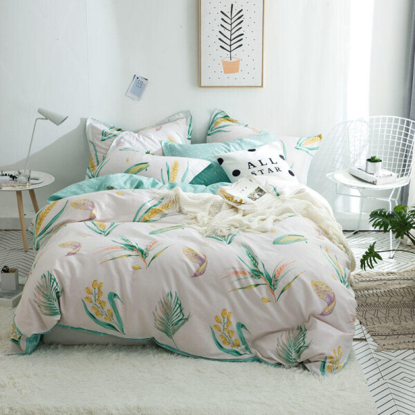 

Комплект постельного белья Колоски (двуспальный-евро) Berni Home Белый (48972)