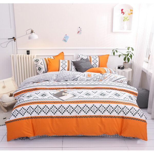 

Комплект постельного белья Орнамент (полуторный) Berni Home Оранжевый (53017)