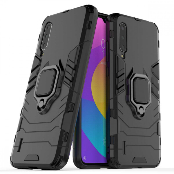 

Ударопрочный чехол Transformer Ring под магнитный держатель для Xiaomi Mi CC9 / Mi 9 Lite Черный / Soul Black (106922)