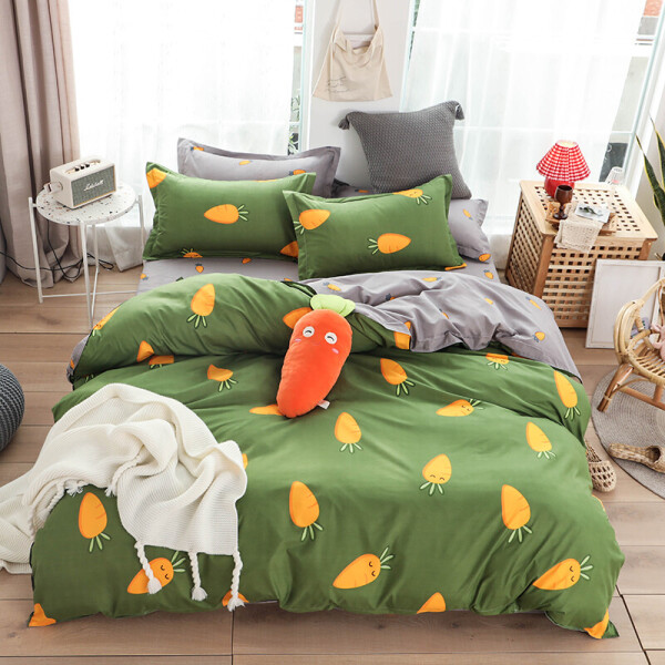 

Комплект постельного белья Carrot (полуторный) Berni Home Серый (53037)