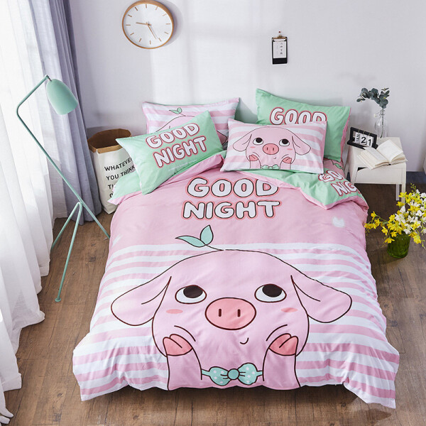 

Комплект постельного белья Good night (полуторный) Berni Home Розовый (53151)