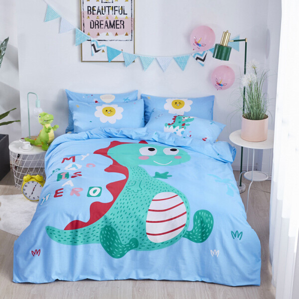 

Комплект постельного белья My dad is a hero (полуторный) Berni Home Голубой (53153)