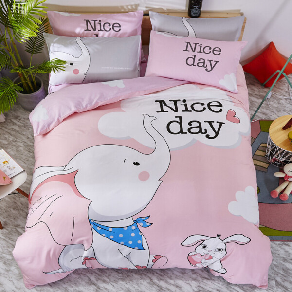 

Комплект постельного белья Nice day (полуторный) Berni Home Розовый (53180)