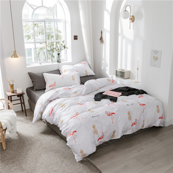 

Комплект постельного белья Flamingo (полуторный) Berni Home Темно-серый (53182)