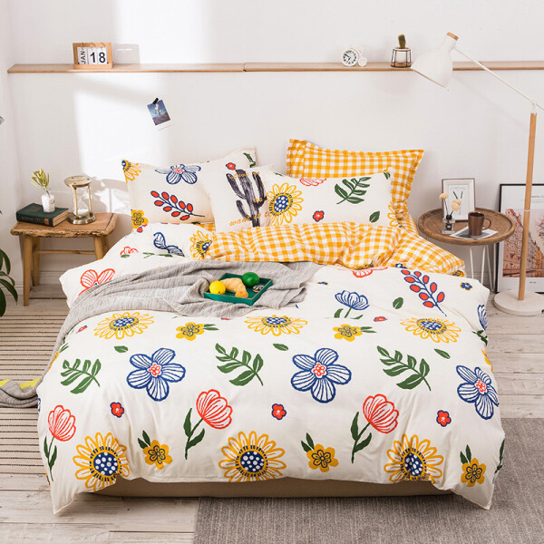 

Комплект постельного белья Sunflower (полуторный) Berni Home Желтый (55721)