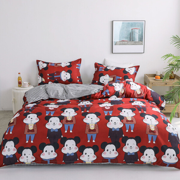 

Комплект постельного белья Mister Hamster (двуспальный-евро) Berni Home Красный (55726)