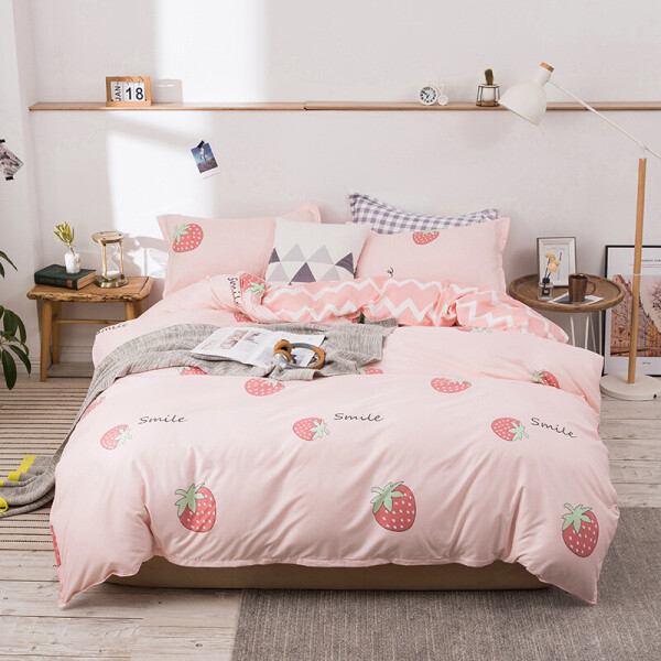 

Комплект постельного белья Smile (полуторный) Berni Home Розовый (55728)