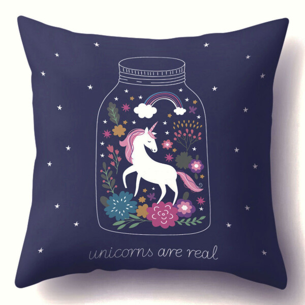 

Подушка декоративная Unicorns are real 45 х 45 см Berni Home Синий (56134)