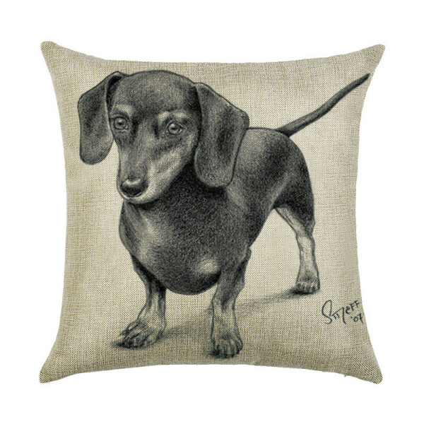 

Подушка декоративная Black dachshund 45 х 45 см Berni Home Черный (56147)